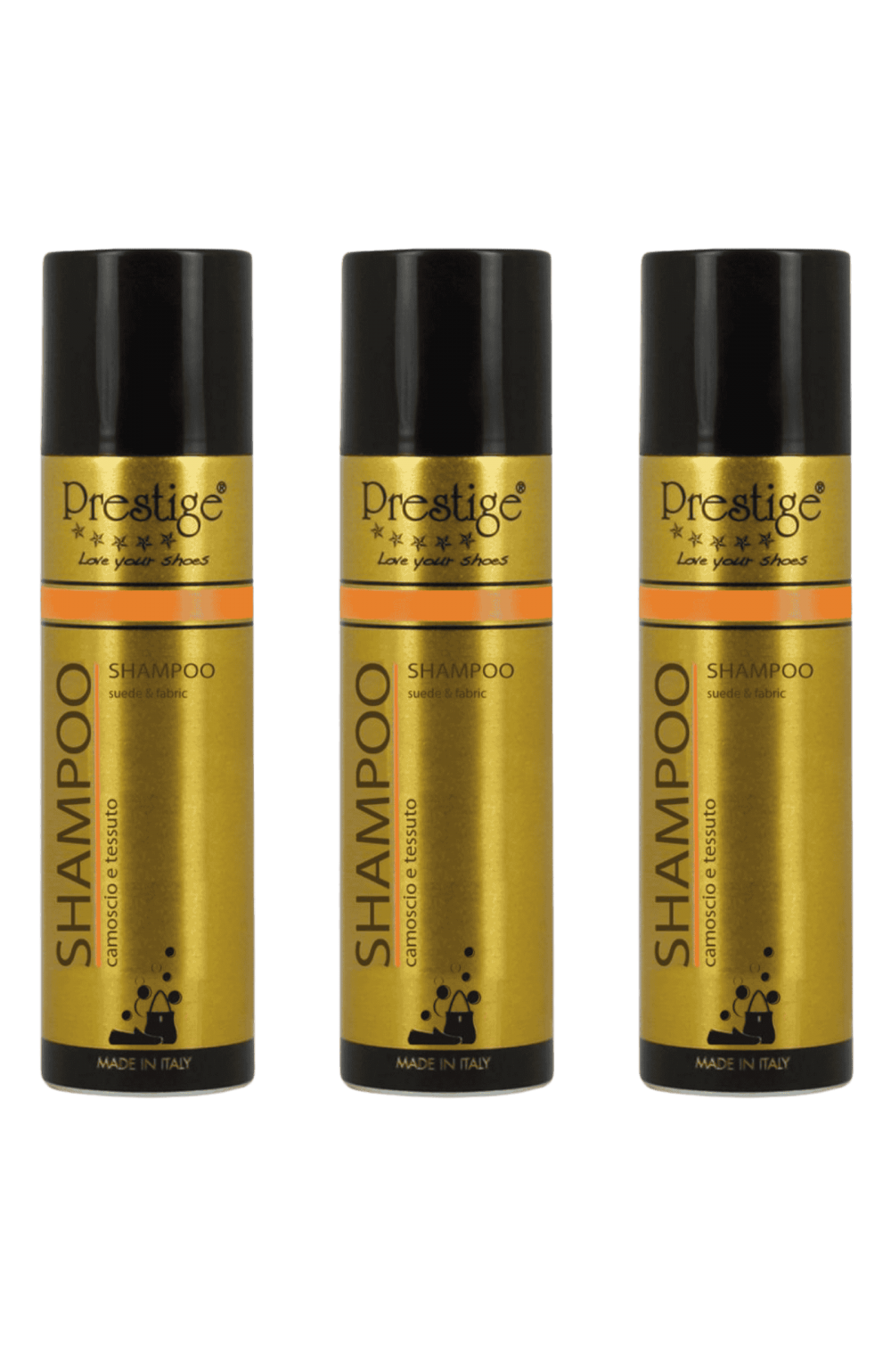 Prestige Shampoo camoscio, nabuk e tessuto scarpe 3X250 ml